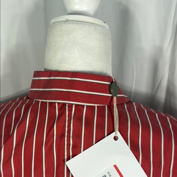 Isabel Marant Étoile Striped Silk Coral Button-Up Shirt, Size 38 / US 6 – Design - Picture 8 of 10